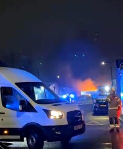 Firefighters Battle Blaze in Southall Recycling Centre