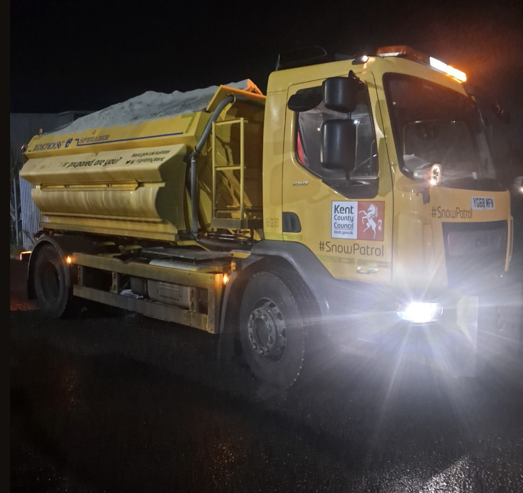 Gritters Roll Out Overnight as Freezing Temps Hit the Roads