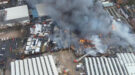 Massive Factory Blaze Erupts in Wolverhampton