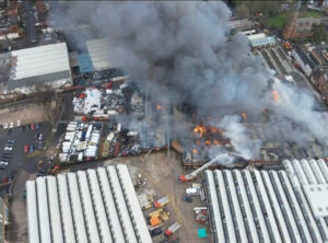 Massive Factory Blaze Erupts in Wolverhampton