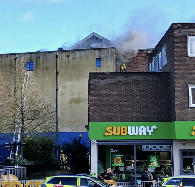 Kent: Former Odeon Cinema in Canterbury Catches Fire image