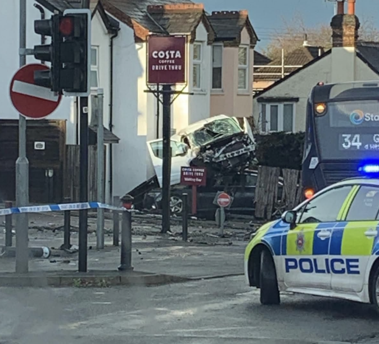 Serious Crash Shuts A30 London Road in Bagshot image