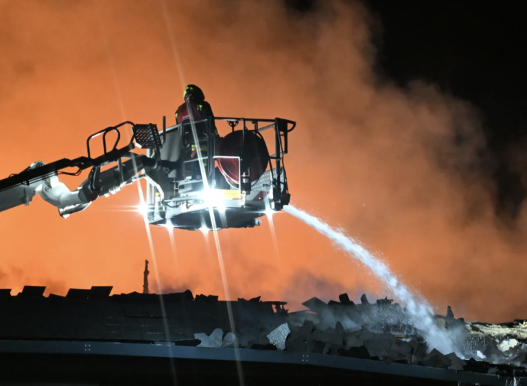 Huge Fire Ravages Devon School as Firefighters Battle Blaze image