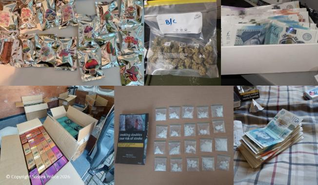 Major Drug Crackdown Across Sussex Sees Dozens Arrested and Weapons Seized