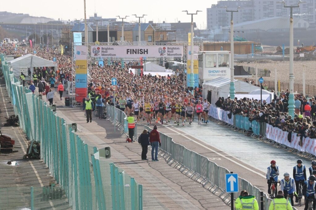 Thousands Participate In This Year's Brighton Half Marathon