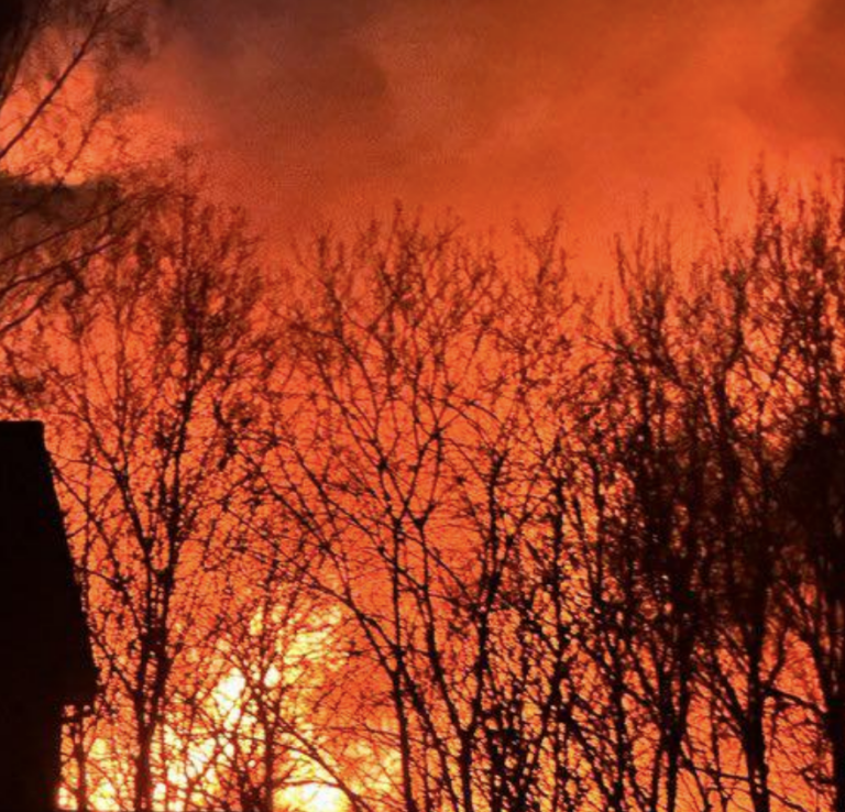 Massive Scrap Metal Blaze Lights Up Bolton Industrial Estate image