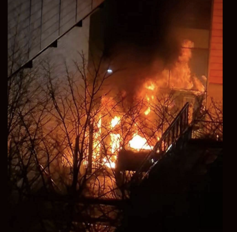 Car Explodes After Crashing Into Shopping Centre in Livingston image
