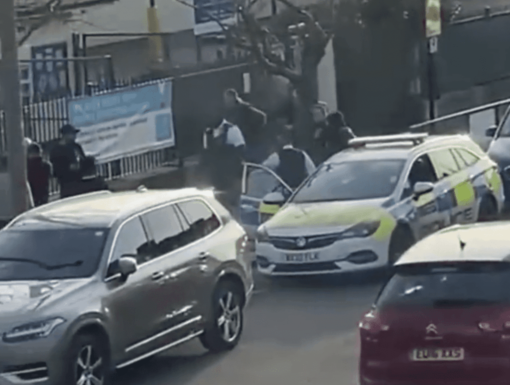 A Man Armed With A Knife Was Arrested By Armed Officers At An Infants School In Ilford