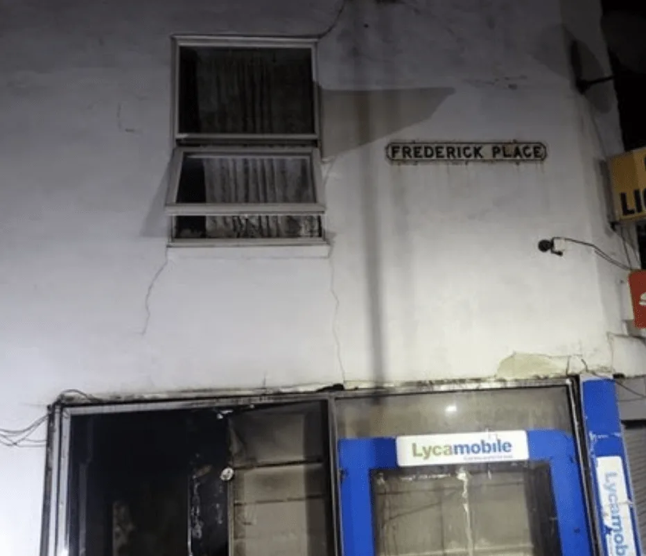 Overnight Fire Destroys Shop Front in Early Morning Blaze – Family Escapes Unharmed