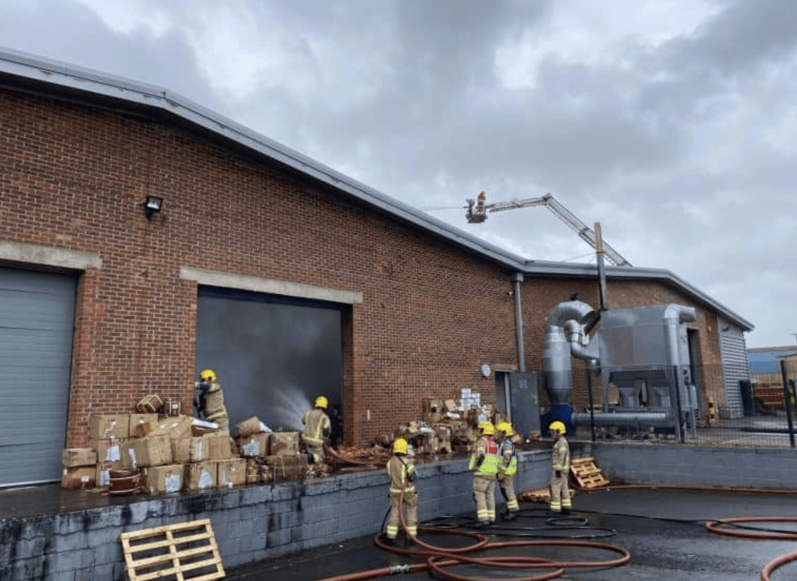 Over 100 Firefighters And Twenty Appliances Were Called To Tackle Andover Blaze