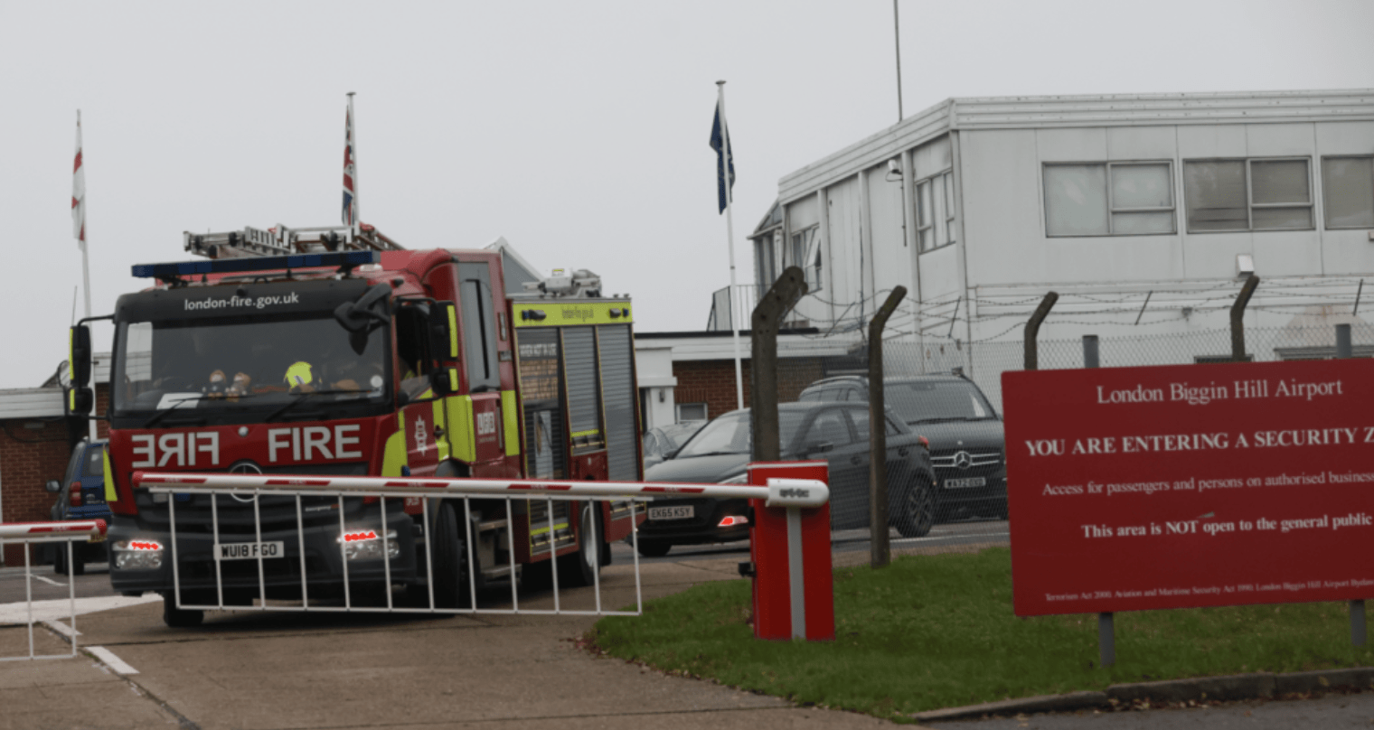 Emergency Services And Explosive Ordnance Disposal (eod) And Search Operators Have All been called To Biggin hill Airport In Kent