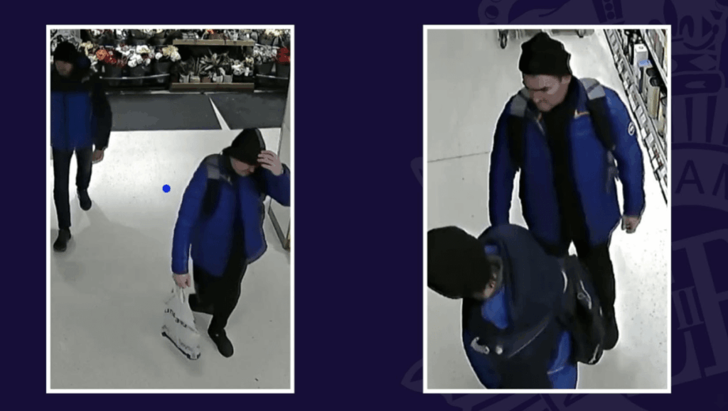 Police Investigating The Theft Of Alcohol From A Shop Have Released Images Of Two People Of Interest