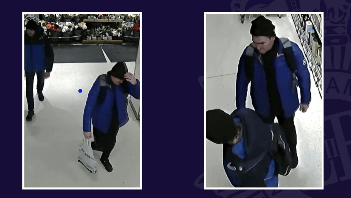 Police Investigating The Theft Of Alcohol From A Shop Have Released Images Of Two People Of Interest