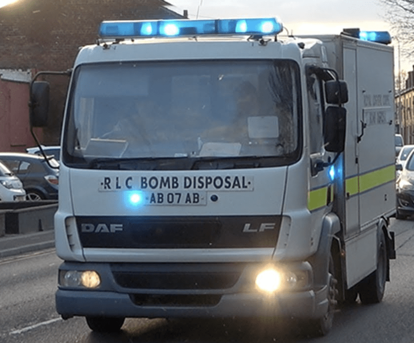 Homes Evacuated And 200 Metre Cordon In Place  After Twenty Artillery Shells Have Been Found At A Property In Kingston On Thames