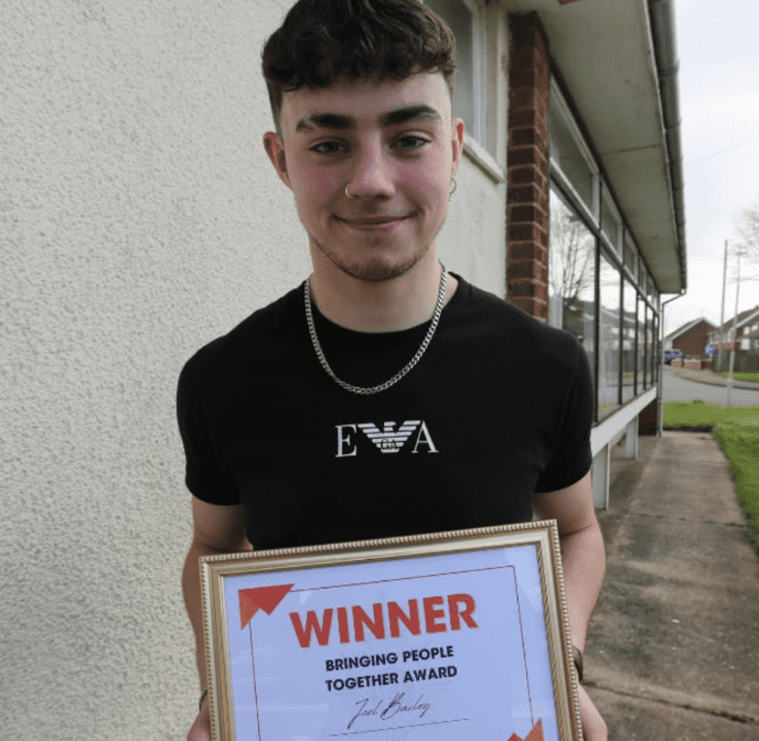 A Teenage Volunteer Who Dedicates His Time To Helping Out Veterans, Elderly People, And Hoarders Every Single Week By Helping Them Clean And Offering Them Support Has Been Recognised With An Award