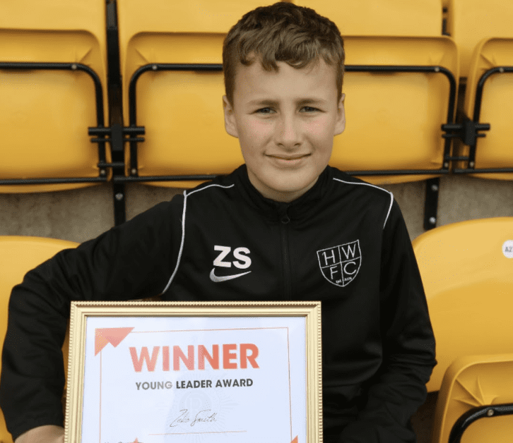 A Young Football Coach Who Dedicates Countless Hours To Helping Other Footballers And Young People On And Off The Pitch Has Been Celebrated With An Award