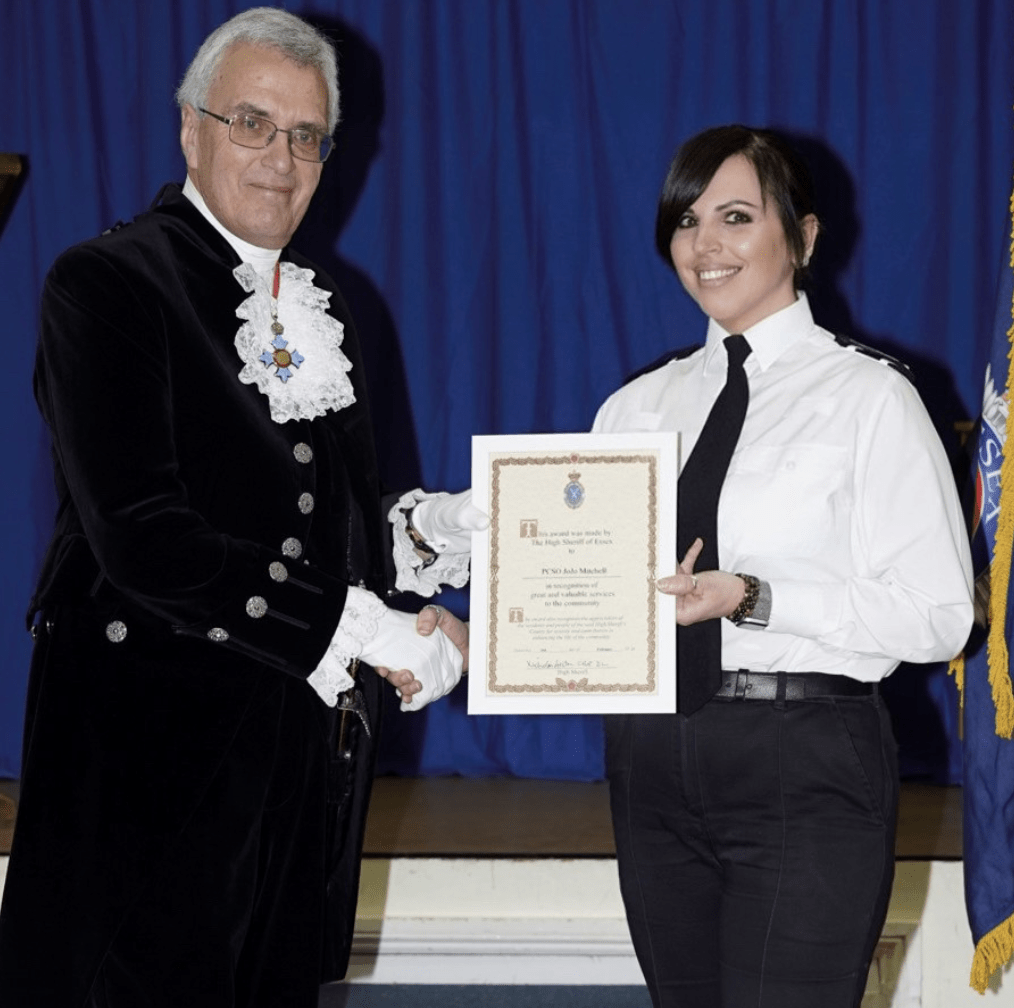 Thurrock Volunteer Police Cadets Unit Leader Jojo Mitchell Has Been Recognised For The Work She And The Cadets Do Throughout The Borough