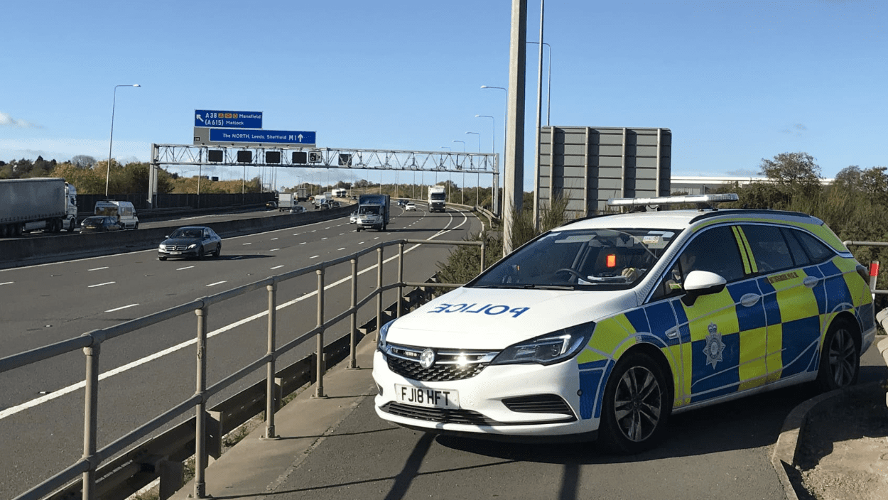 Nottinghamshire Police Joined Other Forces To Target Unsafe Driving On The M1 During A Week Of Action
