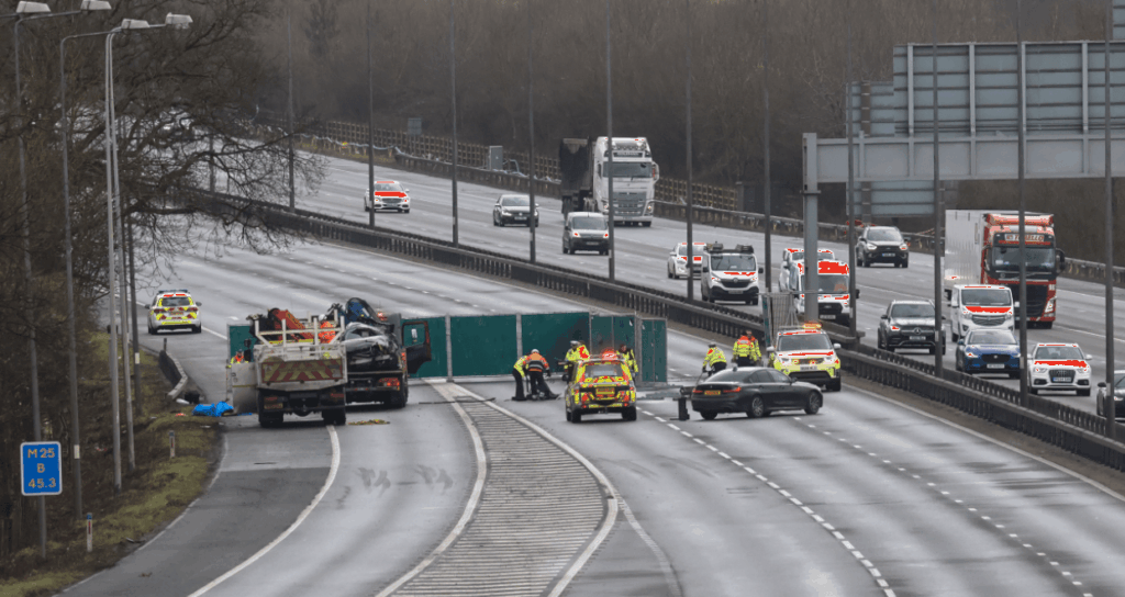 Two Killed In M25 Horror Crash Near Reigate