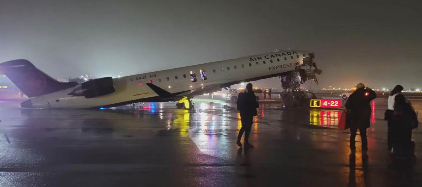 Tragic Crash at LaGuardia: Air Canada Express Jet Hits Fire Truck