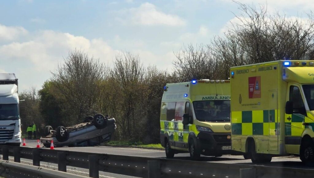 A27 Crash Near Lewes Brings Traffic to Standstill and Delays Brighton Fans