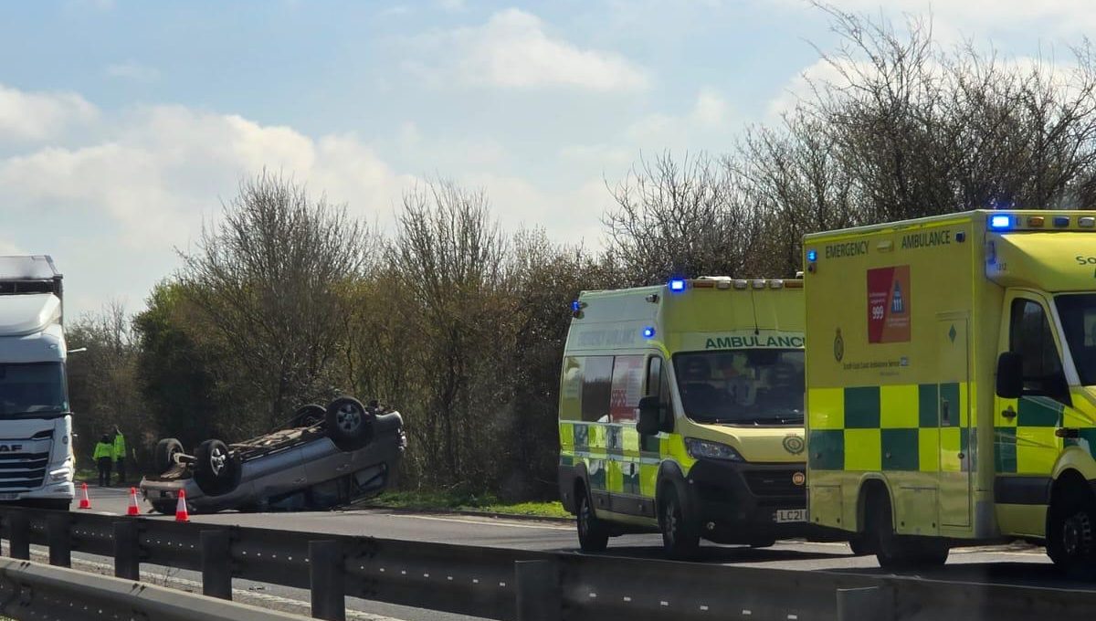 A27 Crash Near Lewes Brings Traffic to Standstill and Delays Brighton Fans