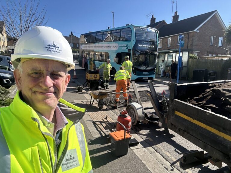 Stepped Up Pothole Repairs Underway Across Brighton & Hove