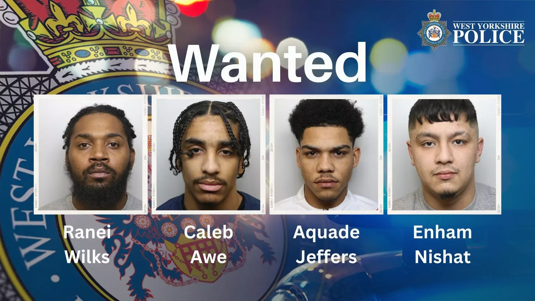 Detectives Investigating The Murder Of A Teenager In Leeds Have Issued The Images Of Four Males Who Are Wanted In Connection With The Incident