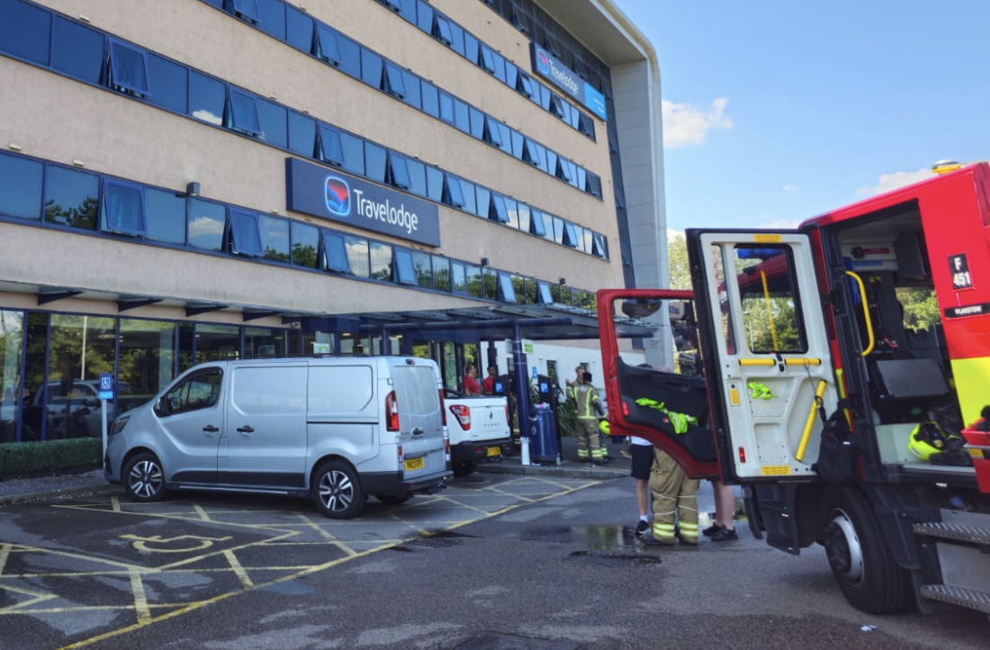 Eight Fire Engines called to Travelodge Blaze in Silvertown  East London