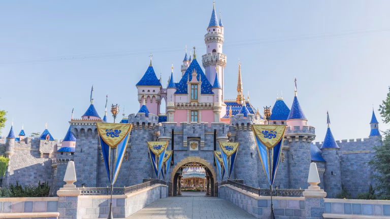 sleeping beauty castle exterior 16×9