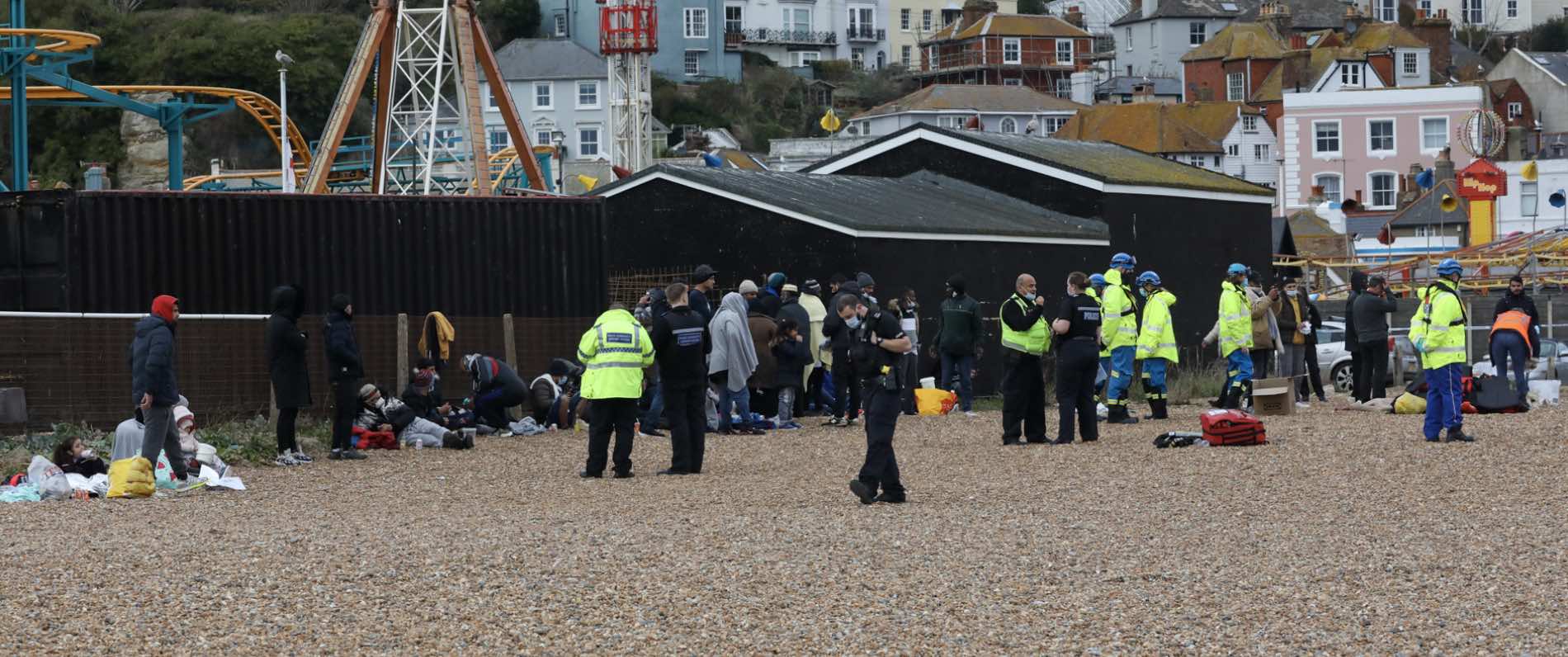 Four Lifeboats And Several Border Force Vessels Are Involved In Multiple Rescue Operations In The English Channel