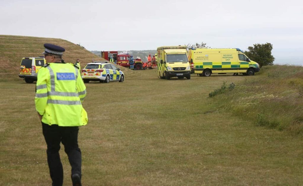 Major Emergency Response   To Battle Of Britain Memorial In Folkestone