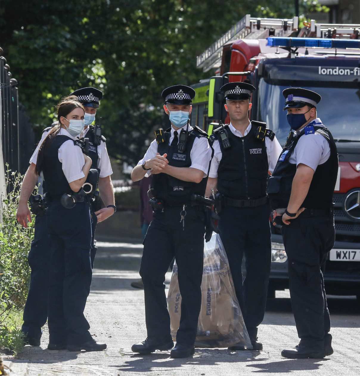 An Investigation Continues Following An Explosion And Fire At An Address In New Cross