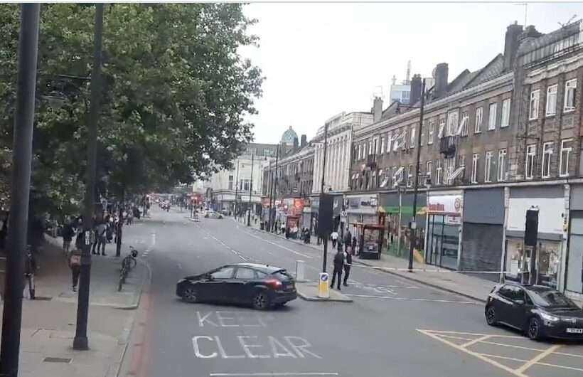 Man Armed With A Knife Tasered By Police After Taking Up Refuge On Roof In Brixton