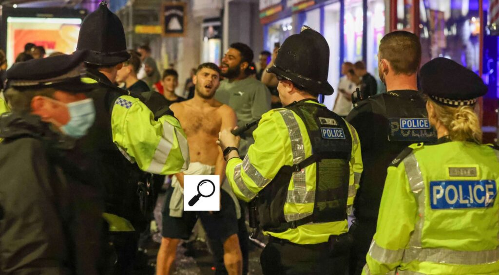 Nine Kent Police Officers come Under Attack And Are Injured After football Yob Throw Bottles And Missiles In maidstone Attack