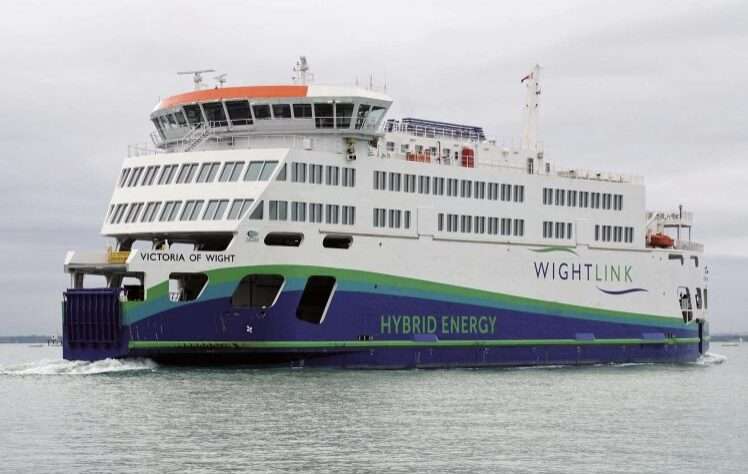 Wightlink's Ferry The Victoria Of Wight Crashed Upon Arrival At Fishbourne On The Isle Of Wight Yesterday As Passengers Made Their Way Back To Their Vehicles For Departure From The Ferry Crossing To Fishbourne From Portsmouth