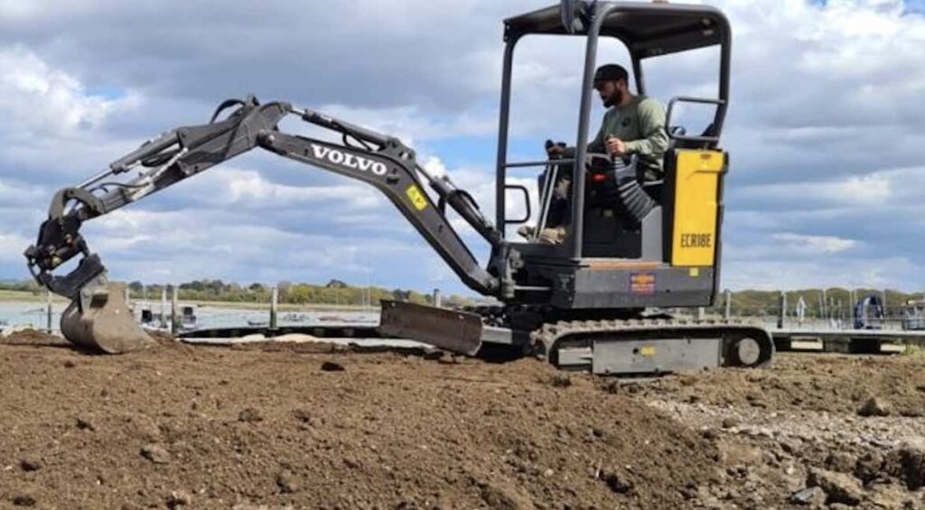 Police Are Appealing For Information After A Digger Was Stolen From A Construction Site In Arundel