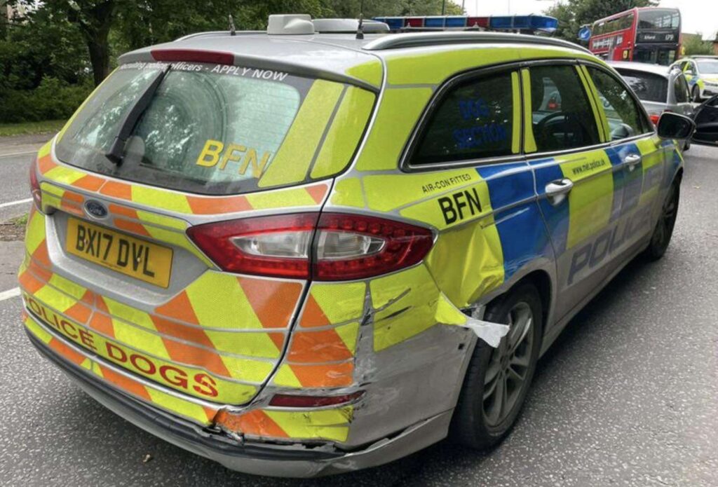 Met Police Dog Handler Rammed By Silver Bmw In East London  An  Imitation Firearm Has Also Recovered