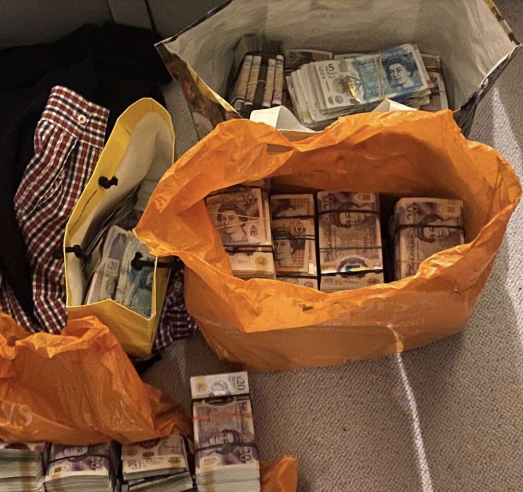 Two Criminals With Links To The Supply Of Class A In Kent Have Been Ordered To Forfeit Almost £750,000 In Cash Seized By Police During A Search Warrant At Their Home