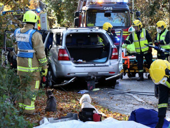 UPDATED: Woman Cut from Vehicle after Four Vehicle Crash in Fareham