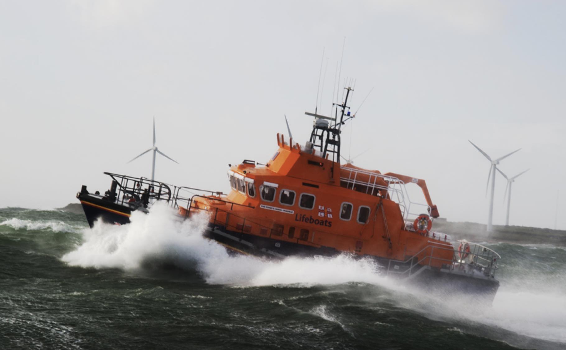 Lifeboat Crew At Rosslare Harbour Rnli, Who Carried Out A Rescue On 16 October 2017 During ‘storm Ophelia’ That Saw Three Lives Saved In Hurricane Conditions, Will Receive An Award From The Rnli For The Service