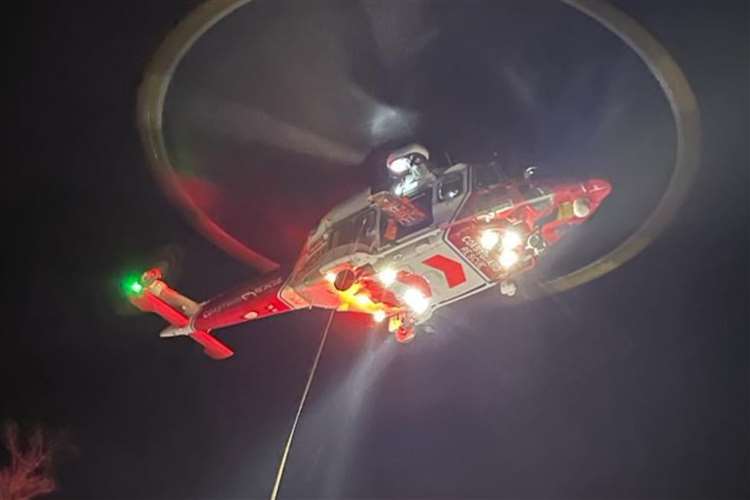 Dover Lifeboat And Coastguard Rescue Helicopter Launched To Dinghy In Distress With Unconscious Man  And 23 Other Persons Onboard