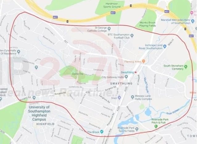 Hampshire Constabulary throw part of Southampton under a section 60