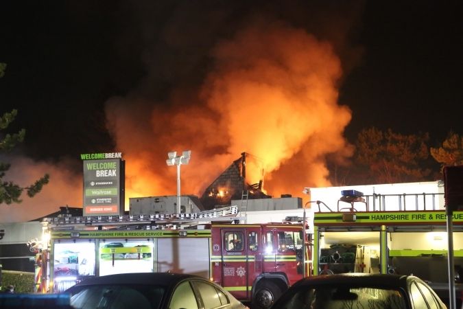 100 Firefighter Remain At Scene Of Fleet Service Fire That Started In A Coffee Machine