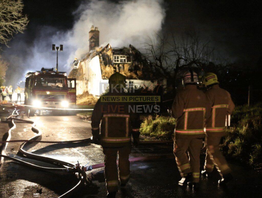 "i'm Gutted But The Main Thing Is Everyone Is Alright" After Fire Rips Through Two 18 Century Cottages Near Farnham