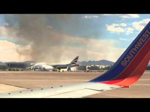 BA777  Las Vegas  Flight to Gatwick BA Plane  Fire with Fire Figthing