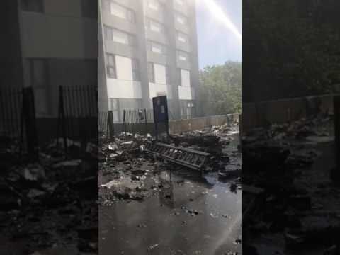 Live From The Bottom Of The London  Grenfell Tower Block Fire