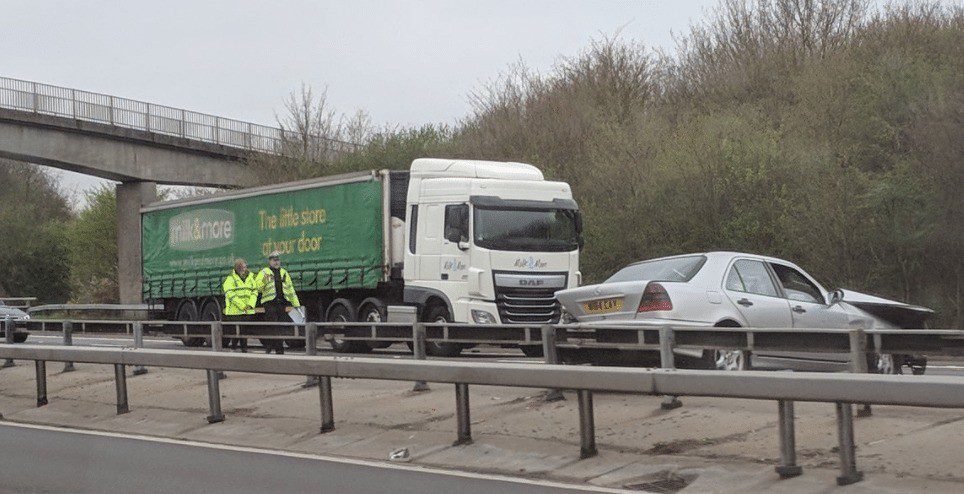 UPDATED: M3 Closed Eastbound between J2  M25 and J1 Following Serious  Collision