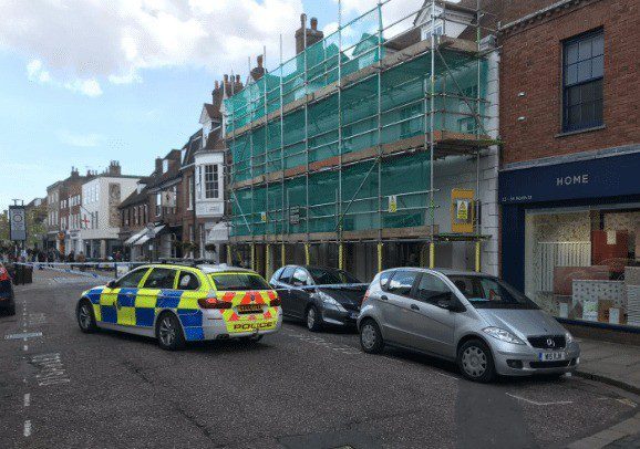 Police Seal off Chichester Street