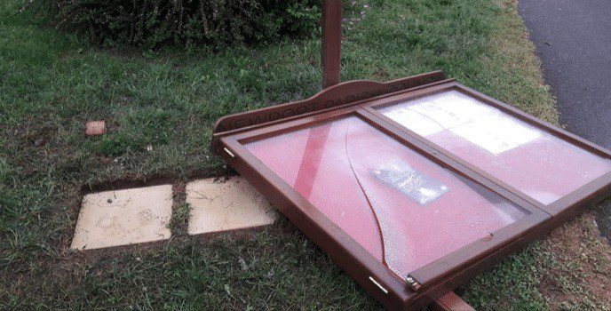 Yobs Trash Newport Community  Noticeboards Again